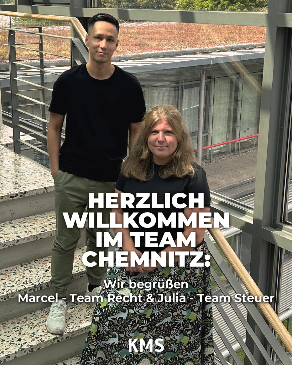 Neue Mitarbeitende Marcel und Julia