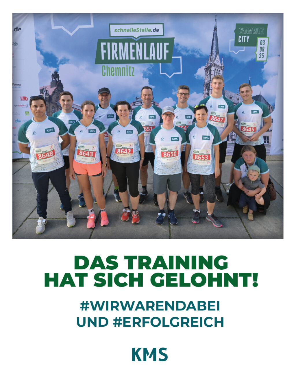 Teambild beim Chemnitzer Firmenlauf 2025