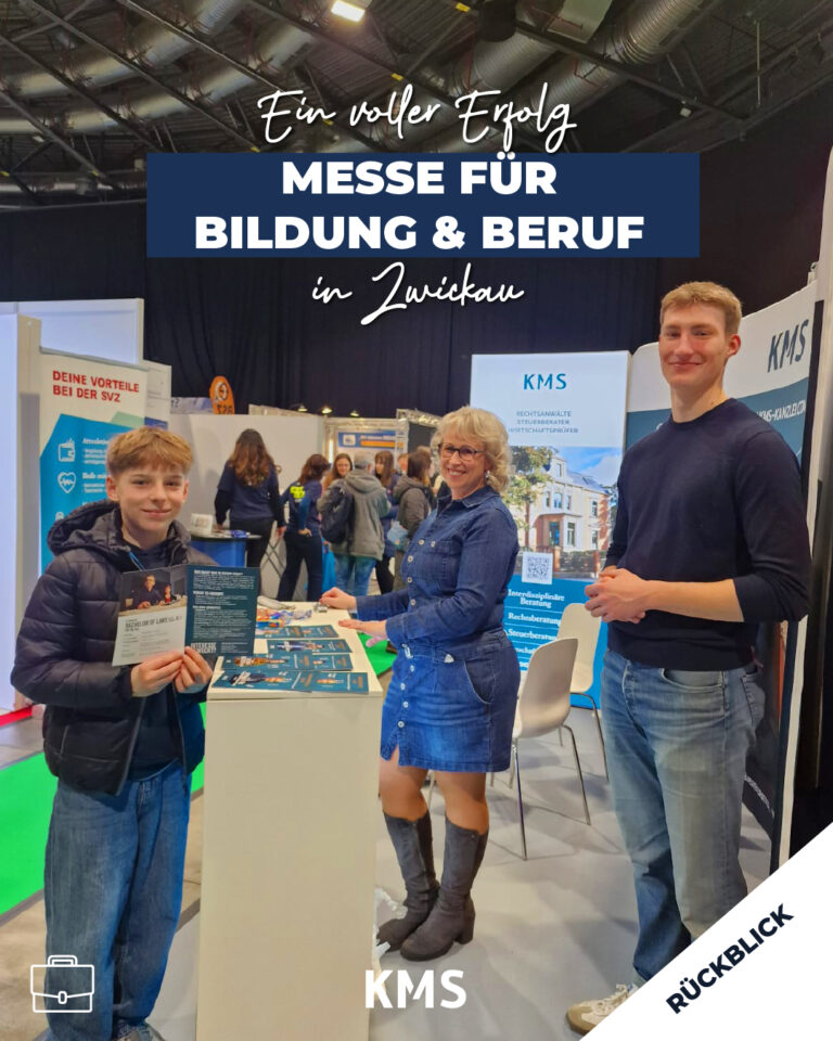 KMS auf der Messe Bildung und Beruf in Zwickau mit Interessenten